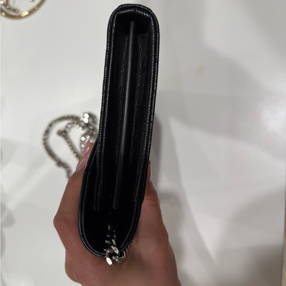 Saint Laurent Black Classic Cassandre Chain Wallet - Picture 6 of 7